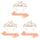 6 Teile -Haarreif -Druckband - 2