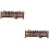 2 Handgeweven Bamboe Scherm Voor Bonsai (M, Bruin) 7