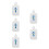 5 Stks Water Plastic Kruiscontainer Voor 5