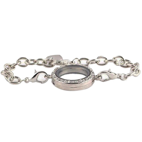 3 Magnetische Crystal Memory Locket Armband Charms ( )