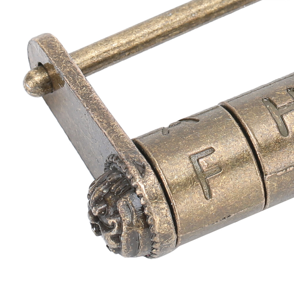 Antique Coded Lock For Cabinet Cupboard Door Vintage Chinese Style 12Cm Metal 8211359966271