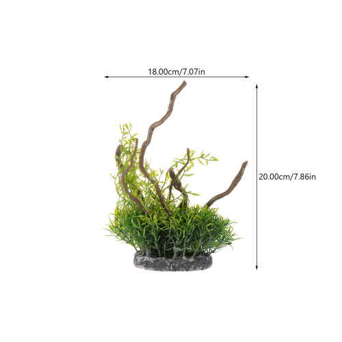 1 Kunstmatige Doodhout Watergras Aquariumdecor 2