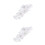 2 Western Wedding Bruidsgarter Kant Parel Bloem (Wit) 5