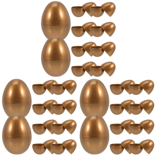 30 Stuks Gouden Plastic Vullbare Eieren Snoep Doosjes 1