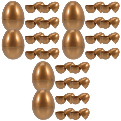 30 Stuks Gouden Plastic Vullbare Eieren Snoep Doosjes 2