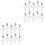 2 Sets Mini Wensflessen Kruisvorm Hangende Hangers 5