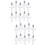 2 Sets Mini Wensflessen Kruisvorm Hangende Hangers 9