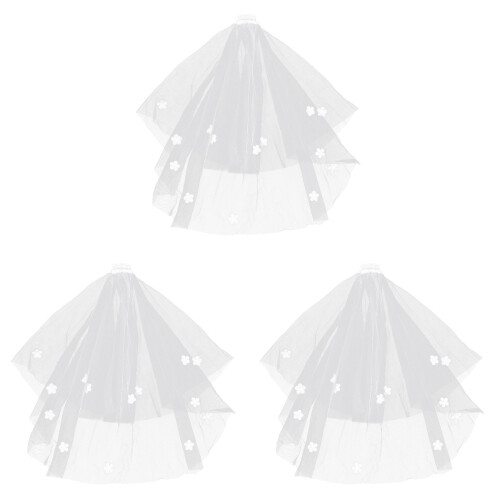 3 Bruidssluier Elegant Romantische Trouwpartij Sluier 1