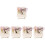 5 Sets Huwelijksbeloften Kaarten Met Lint 5
