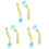 3 Sets Babyvork Babymes Leren Trainingset 2