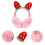 Roze Oorwarmers Dames Winter Oorbeschermers 3