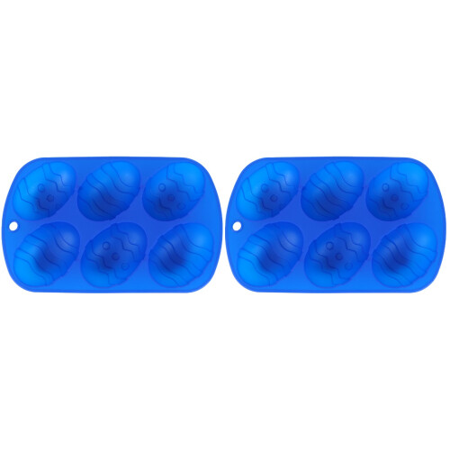 2Stk Silikon -Form 6-Ei Muffin-Festtags-Gebäckform 1