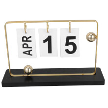 Set Schreibtisch Perpetuumkalendar Tägliche Anzeige Umblättern