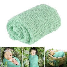 Newborn Baby Fotografie Rekbare Lange Golfwrap Mintgroen