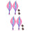 4 Betta Vis Blad Bedden Decoratieve Visaquarium Plastic 7