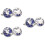 3 Paren Manchetknopen Overhemd Globe Sieraden 8