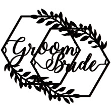 2 Sets Stuhlschilder Hochzeit Verlobungsparty Zubehör