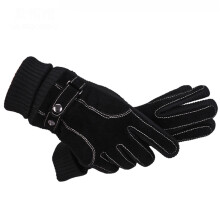 2 Paar Winterlederhandschuhe Verdickt Winddicht Kälteschutz