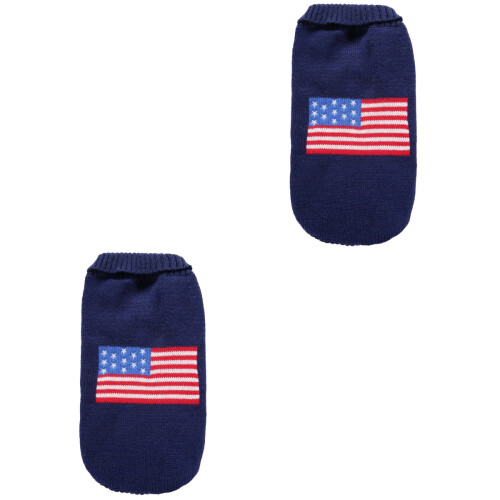 2Stk. American Flag Strickpullover Für Welpen (Xxs) 2