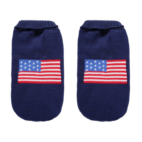 2Stk. American Flag Strickpullover Für Welpen (Xxs) 1