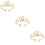 3Stk Damen Krone Tiara Mit Kopfschmuck 6