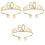 3Stk Damen Krone Tiara Mit Kopfschmuck 4