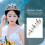 3Teiliges -Tiara-Krone -Stirnband Brauthaar- 7