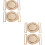4 Stuks Zinklegering Riembuikels Interlock Decoratieve Buikels 6