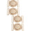4 Stuks Zinklegering Riembuikels Interlock Decoratieve Buikels 7