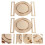 4 Stuks Zinklegering Riembuikels Interlock Decoratieve Buikels 8