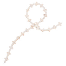 72Pcs White Beads DIY Jewelry Making Kit for Bracelets