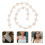 72Pcs White Beads DIY Jewelry Making Kit for Bracelets 11