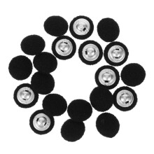 20 Stoffbezogene Runde Nähknöpfe 15 Mm Für Anzüge Mäntel Blusen Pullover