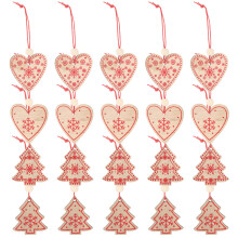 80 Valentines Holz Bastelmaterial Mitte Hängende Holzstücke