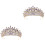 2Stück Krone Für Braut Haarschmuck 3