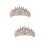 2Stück Krone Für Braut Haarschmuck 7