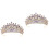 2Stück Krone Für Braut Haarschmuck 4
