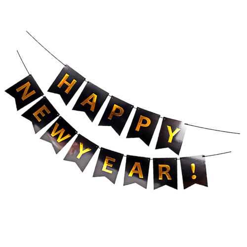 3 Sets Papier Banner Für Neujahrsfeier