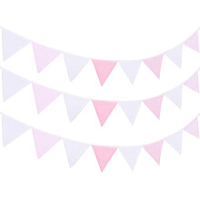 3 . Baumwoll Bunting Banner Für Hochzeit