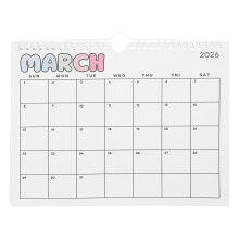 Wandkalender 2026 Monatskalender Mit Spiralbindung Für Büro Zuhause