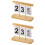 2Stk. Tischkalender Ornament Countdown Wiederverwendbar 8