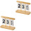 2Stk. Tischkalender Ornament Countdown Wiederverwendbar 6