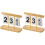2Stk. Tischkalender Ornament Countdown Wiederverwendbar 5