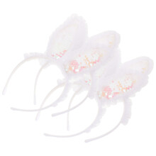 4Stk Leuchtende Haseohr Stirnbänder Ostern Kopfschmuck Haaraccessoire