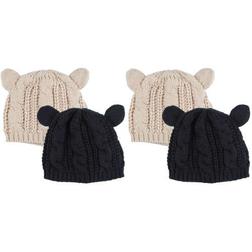 4 Winterstrickmütze Damen Garnmütze Casual 1
