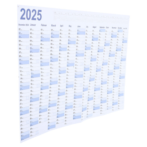 4 Sets Wandkalender Planungskalender Papiertaschenkalender 1