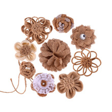 18 DIY Leinenblume Handarbeit Bekleidungszubehör