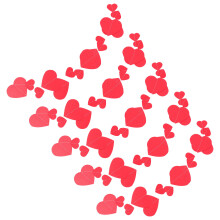 25 Herzgirlande Aus Papier Für Hochzeit Und Valentinstag