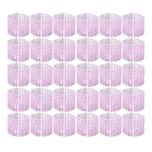 60 Serviettenring Mit 8 Reihen Strass Für Hochzeit Party Pink