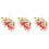 3 Sets Dekorative Blumen Brosche Armband 4